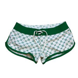 Y2K Paul Frank Green & White Julius Monkey Pattern Board Shorts Size 5